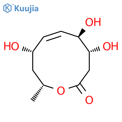 2H-Oxecin-2-one,3,4,5,8,9,10-hexahydro-4,5,8-trihydroxy-10-methyl-, [4R-(4R*,5R*,6E,8S*,10R*)]-(9CI) structure