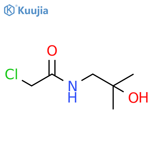 2-chloro-N-(2-hydroxy-2-methylpropyl)acetamide structure