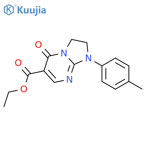 Imidazo[1,2-a]pyrimidine-6-carboxylicacid, 1,2,3,5-tetrahydro-1-(4-methylphenyl)-5-oxo-, ethyl ester structure