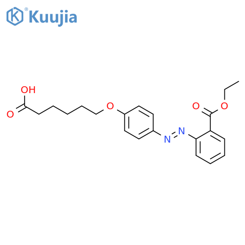 Benzoic acid, 2-[[4-[(5-carboxypentyl)oxy]phenyl]azo]-, 1-ethyl ester structure