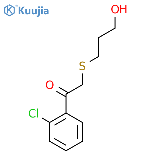 1-(2-Chlorophenyl)-2-(3-hydroxypropylsulfanyl)ethanone structure