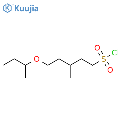 5-(butan-2-yloxy)-3-methylpentane-1-sulfonyl chloride structure