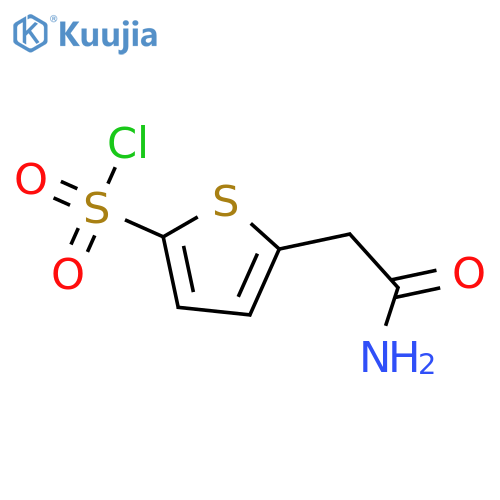 5-(carbamoylmethyl)thiophene-2-sulfonyl chloride structure