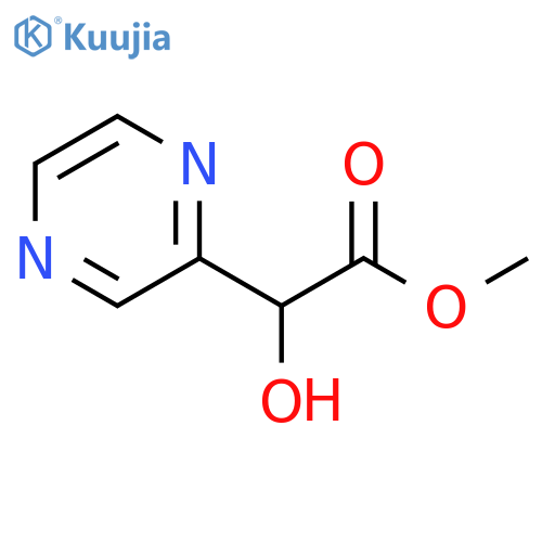 methyl 2-hydroxy-2-(pyrazin-2-yl)acetate structure