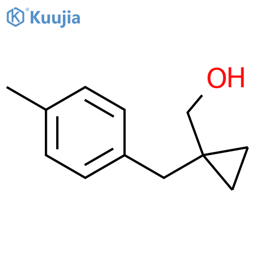 (1-(4-methylbenzyl)cyclopropyl)methanol structure