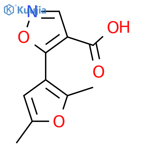 5-(2,5-dimethylfuran-3-yl)-1,2-oxazole-4-carboxylic acid structure