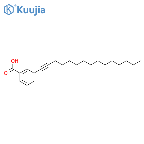Benzoic acid, 3-(1-pentadecynyl)- structure
