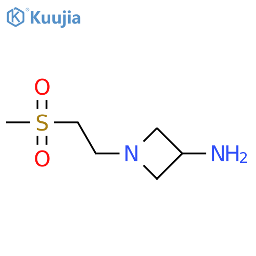 1-(2-methylsulfonylethyl)azetidin-3-amine structure