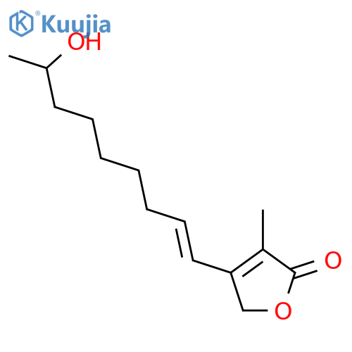 2(5H)-Furanone,4-(8-hydroxy-1-nonenyl)-3-methyl-, (E)- (9CI) structure