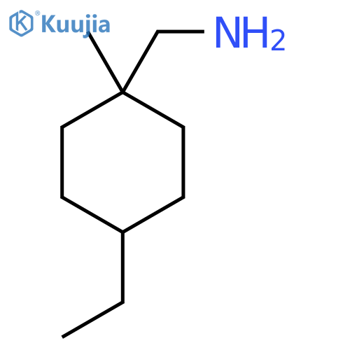 (4-Ethyl-1-methylcyclohexyl)methanamine structure