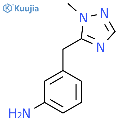 3-(1-methyl-1H-1,2,4-triazol-5-yl)methylaniline structure