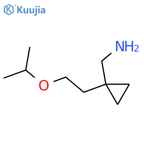 {1-2-(propan-2-yloxy)ethylcyclopropyl}methanamine structure