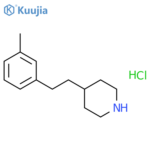 Piperidine, 4-[2-(3-methylphenyl)ethyl]-, hydrochloride structure
