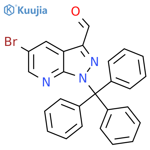 5-Bromo-1-trityl-1H-pyrazolo[3,4-b]pyridine-3-carbaldehyde structure