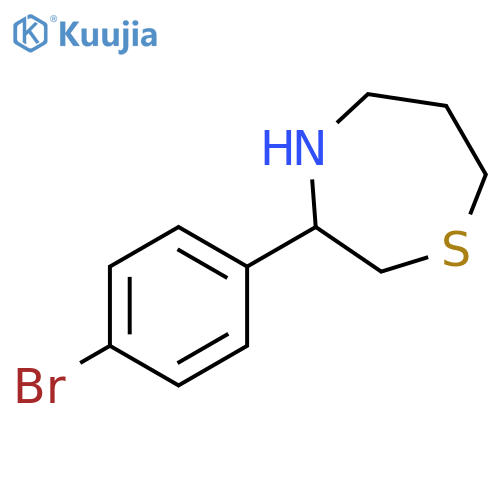 1,4-Thiazepine, 3-(4-bromophenyl)hexahydro- structure