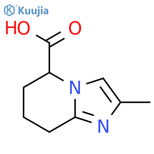 2-methyl-5H,6H,7H,8H-imidazo[1,2-a]pyridine-5-carboxylic acid structure