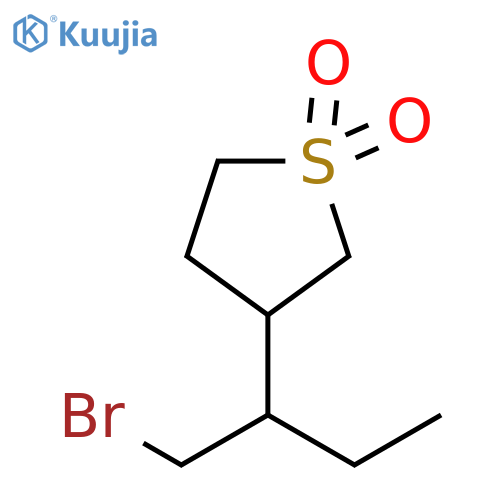 Thiophene, 3-[1-(bromomethyl)propyl]tetrahydro-, 1,1-dioxide structure