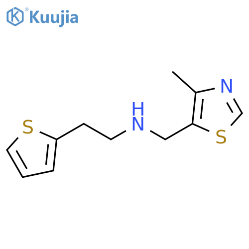 (4-methyl-1,3-thiazol-5-yl)methyl2-(thiophen-2-yl)ethylamine structure