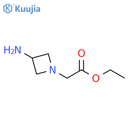 1-Azetidineacetic acid, 3-amino-, ethyl ester structure