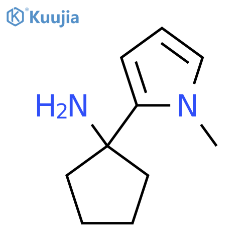 1-(1-methyl-1H-pyrrol-2-yl)cyclopentan-1-amine structure