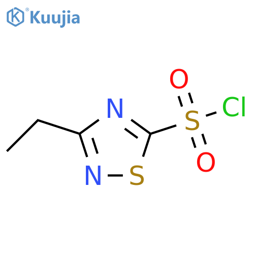 1,2,4-Thiadiazole-5-sulfonyl chloride, 3-ethyl- structure