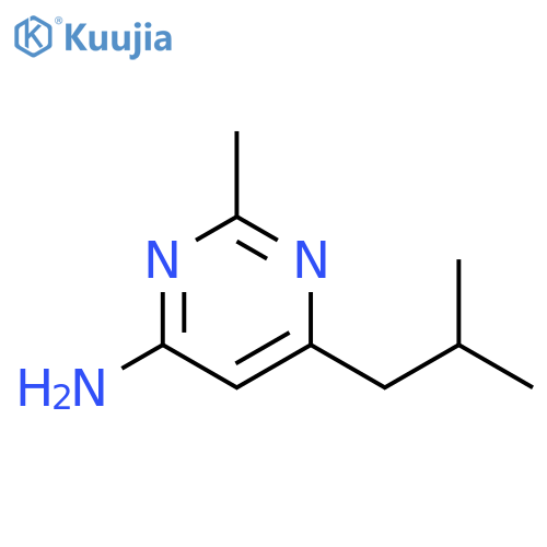 2-methyl-6-(2-methylpropyl)pyrimidin-4-amine structure