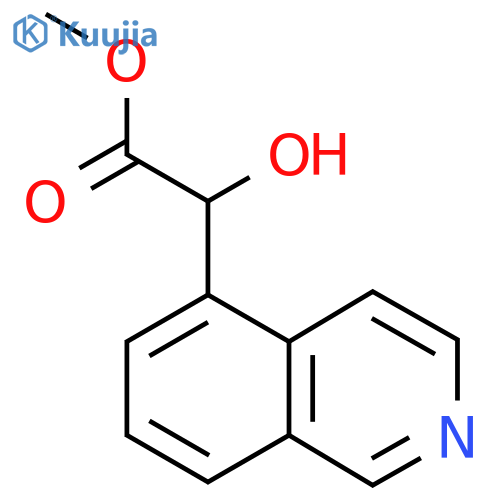 methyl 2-hydroxy-2-(isoquinolin-5-yl)acetate structure