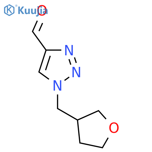 1-[(oxolan-3-yl)methyl]-1H-1,2,3-triazole-4-carbaldehyde structure