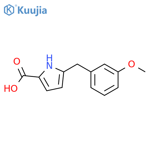 5-(3-Methoxy-benzyl)-1H-pyrrole-2-carboxylic acid structure