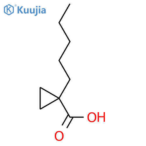 1-pentylcyclopropane-1-carboxylic acid structure