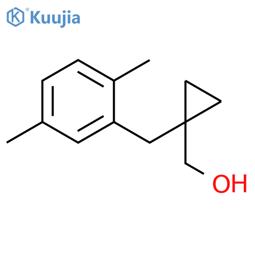 {1-(2,5-dimethylphenyl)methylcyclopropyl}methanol structure