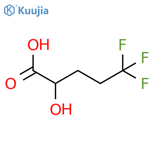 5,5,5-trifluoro-2-hydroxypentanoic acid structure