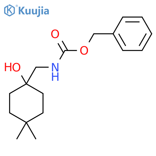 benzyl N-[(1-hydroxy-4,4-dimethylcyclohexyl)methyl]carbamate structure
