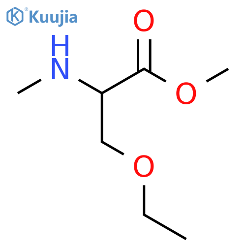 Methyl 3-ethoxy-2-(methylamino)propanoate structure