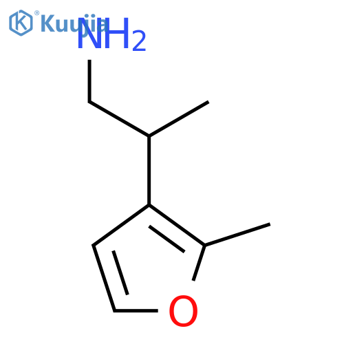 2-(2-methylfuran-3-yl)propan-1-amine structure