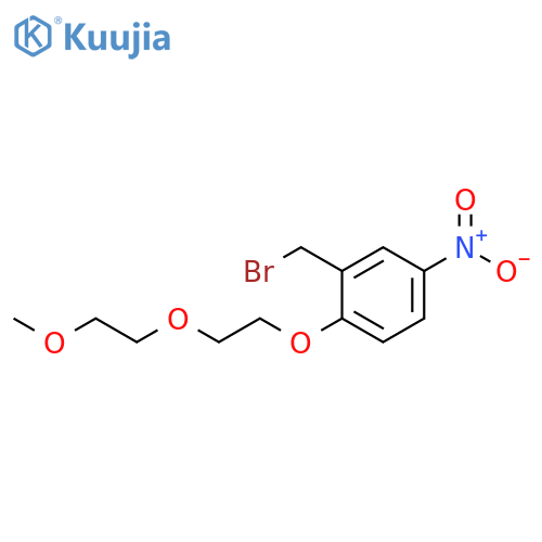 2-(bromomethyl)-1-[2-(2-methoxyethoxy)ethoxy]-4
-nitrobenzene structure