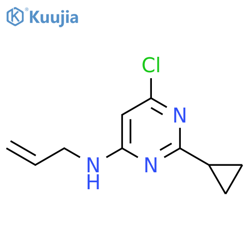 N-Allyl-6-chloro-2-cyclopropylpyrimidin-4-amine structure