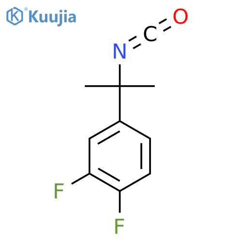 1,2-difluoro-4-(2-isocyanatopropan-2-yl)benzene structure