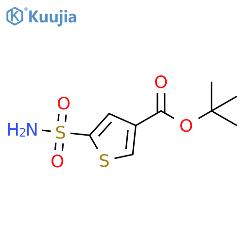 tert-butyl 5-sulfamoylthiophene-3-carboxylate structure