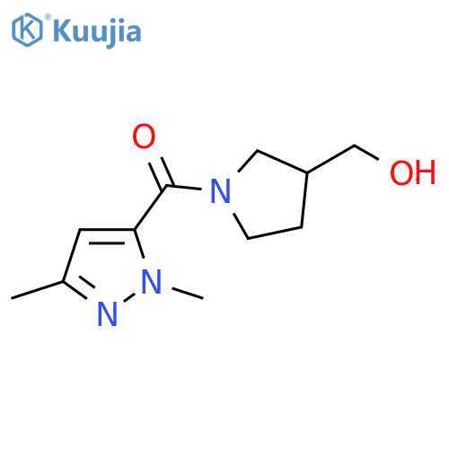 [1-(1,3-dimethyl-1H-pyrazole-5-carbonyl)pyrrolidin-3-yl]methanol structure