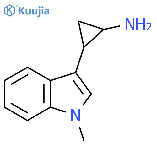 2-(1-methyl-1H-indol-3-yl)cyclopropan-1-amine structure