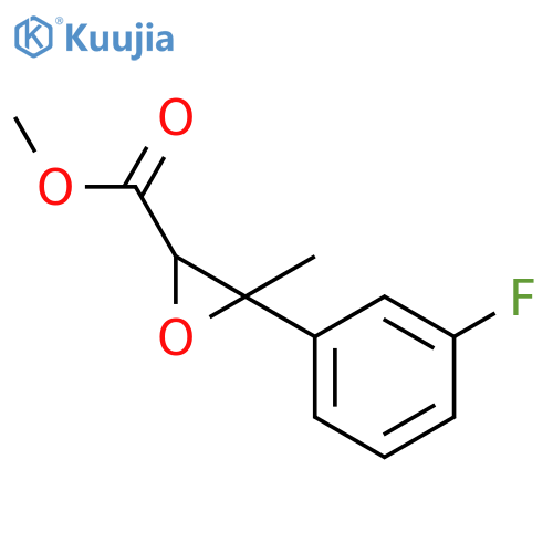 2-Oxiranecarboxylic acid, 3-(3-fluorophenyl)-3-methyl-, methyl ester structure