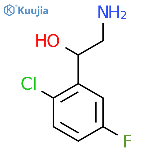 2-amino-1-(2-chloro-5-fluorophenyl)ethan-1-ol structure
