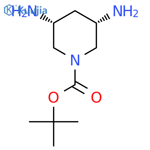 tert-Butyl (3R,5S)-3,5-diaminopiperidine-1-carboxylate structure