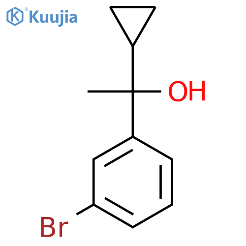 1-(3-Bromophenyl)-1-cyclopropylethanol structure