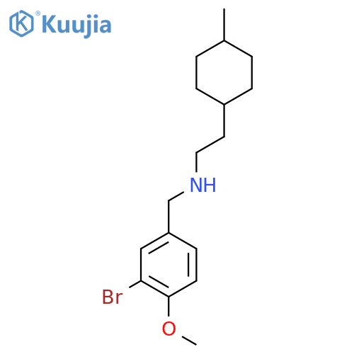 [(3-Bromo-4-methoxyphenyl)methyl][2-(4-methylcyclohexyl)ethyl]amine structure
