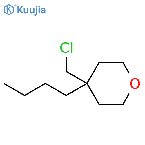 2H-Pyran, 4-butyl-4-(chloromethyl)tetrahydro- structure