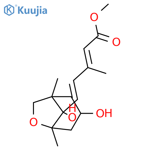 5,13-Epoxy-3,6-dihydroxycyclofarnesa-7,9-dien-11-oic acid; (3S,5R,6S,7E,9E)-form, Me ester structure