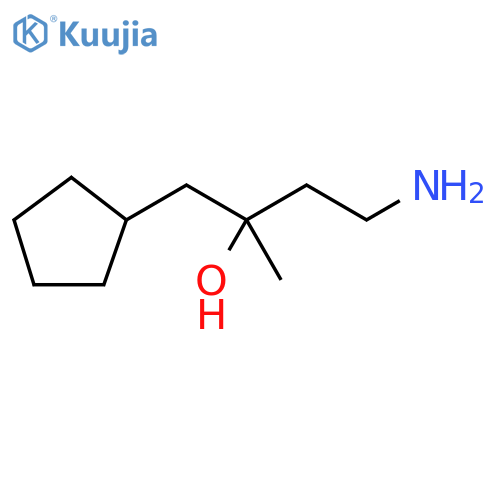 Cyclopentaneethanol, α-(2-aminoethyl)-α-methyl- structure