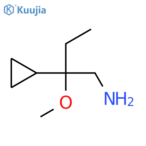 2-Cyclopropyl-2-methoxybutan-1-amine structure